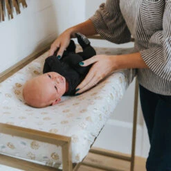 Copper Pearl Premium Knit Diaper Changing Pad Cover | Chip -The Baby's Crib chip cover 2 1097cf6c eb1f 44b7 8c0f e29619de6832