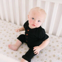 Copper Pearl Premium Knit Fitted Crib Sheet | Chip -The Baby's Crib chip sheet 2 ba4027e0 f946 4da5 8eee 9d21728638a4