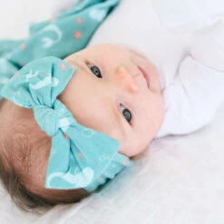 Copper Pearl Knit Headband Bow | Coral -The Baby's Crib copper pearl headband coral 0 35d18ef9 1077 4c28 a40f c1f4f8ecaa40