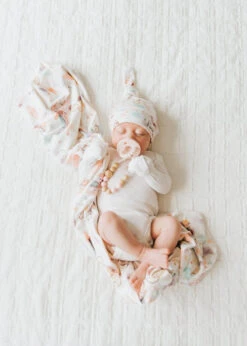 Copper Pearl Knit Swaddle Blanket | Enchanted -The Baby's Crib enchanted swaddle 2 87e7b547 2f3b 43ee 81b4 4f57c1de3e55