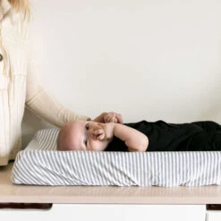 Copper Pearl Premium Knit Diaper Changing Pad Cover | Everest -The Baby's Crib everest cover 2 4b81b2e1 e1a6 4ed3 9aec d9ba1bbe9d07