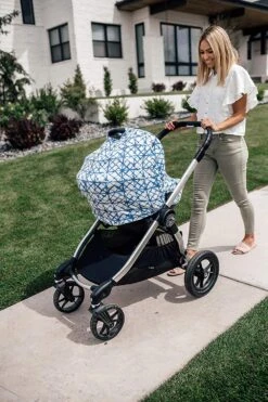 Copper Pearl Multi-Use Cover | Indigo -The Baby's Crib indigo cover 4 a92a532c 5e08 4fa6 9d29 52811e651371