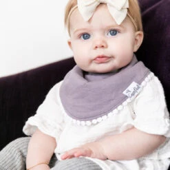 Copper Pearl Fashion Trimmed Bib Set | Isabella -The Baby's Crib isabella fashion bibs3