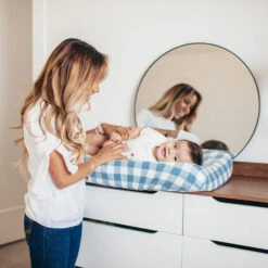 Copper Pearl Premium Knit Diaper Changing Pad Cover | Lincoln -The Baby's Crib lincoln cover 3 24c278a4 ff12 4262 ae94 2e0ae419385a