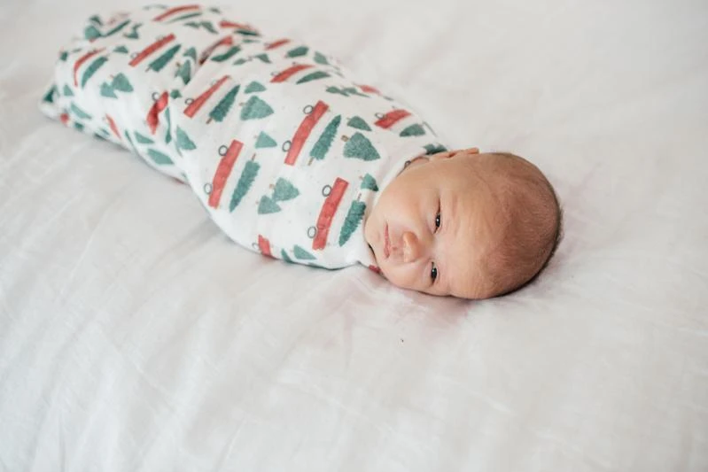 Copper Pearl Knit Swaddle Blanket | Nicholas 5 Copper Pearl Knit Swaddle Blanket | Nicholas - Image 3