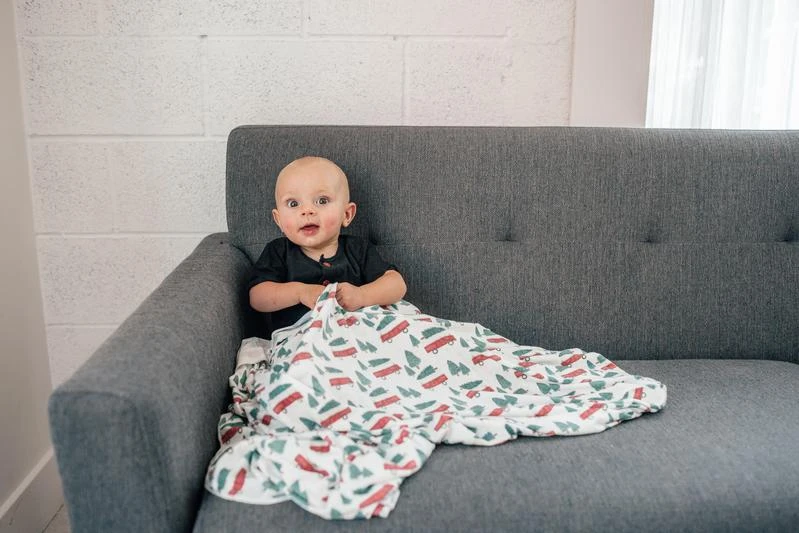 Copper Pearl Knit Swaddle Blanket | Nicholas 8 Copper Pearl Knit Swaddle Blanket | Nicholas - Image 6