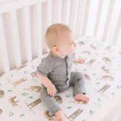 Copper Pearl Premium Knit Fitted Crib Sheet | Noah 8 Copper Pearl Premium Knit Fitted Crib Sheet | Noah -The Baby's Crib noah sheet 2 34ae70f4 9351 42c7 9b6e fb96cab1c952