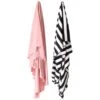 Copper Pearl Knit Swaddle Blanket | Darling Set Of 2 2 Copper Pearl Knit Swaddle Blanket | Darling Set Of 2 -The Baby's Crib pink stripe hanging full 9af5dafb 6f8a 416c 8141 c3e5cc7c9725