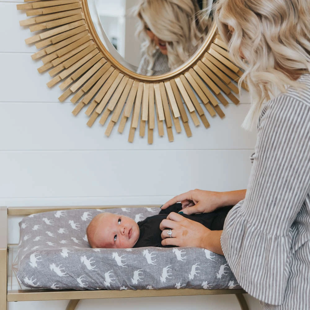 Copper Pearl Premium Knit Diaper Changing Pad Cover | Scout 4 Copper Pearl Premium Knit Diaper Changing Pad Cover | Scout - Image 2