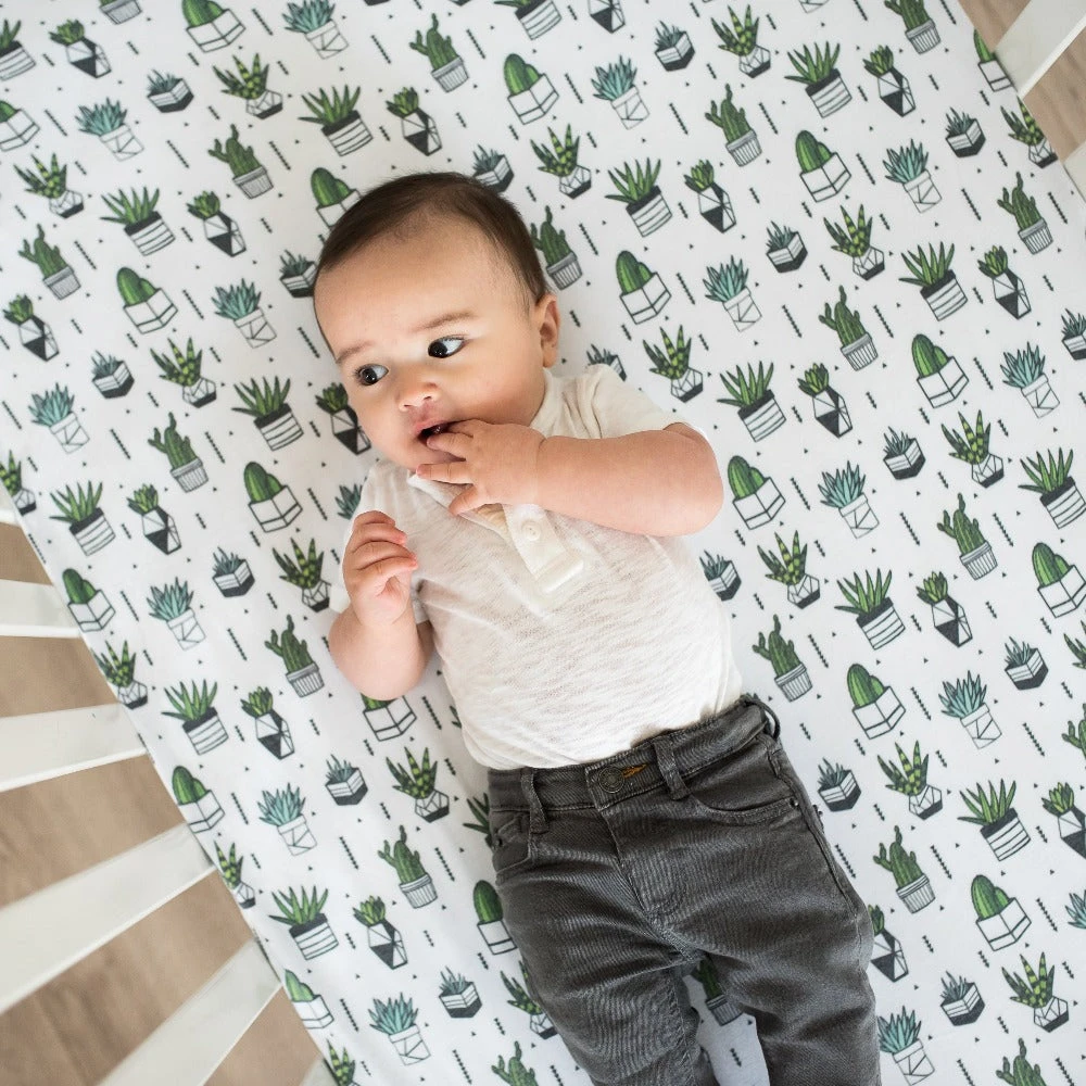 Copper Pearl Premium Knit Fitted Crib Sheet | Shiloh 4 Copper Pearl Premium Knit Fitted Crib Sheet | Shiloh - Image 2