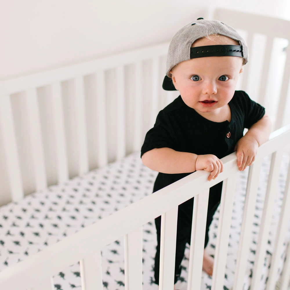 Copper Pearl Premium Knit Fitted Crib Sheet | Wild 4 Copper Pearl Premium Knit Fitted Crib Sheet | Wild - Image 2